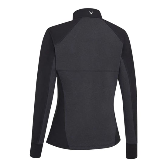 Callaway - Midlayer für Damen, mit kurzem Reißverschluss, meliert (Ebenholz Schwarz) - Image 2