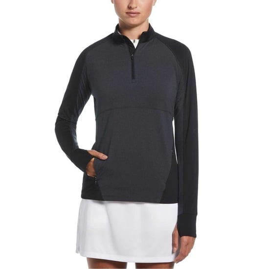 Callaway - Midlayer für Damen, mit kurzem Reißverschluss, meliert (Ebenholz Schwarz) - Image 3