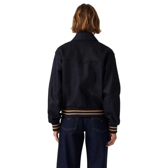 Levis - "Lennox" Varsity-Jacke (US-College-Stil) für Damen, Front Knopfleiste (Blau) - Image 2