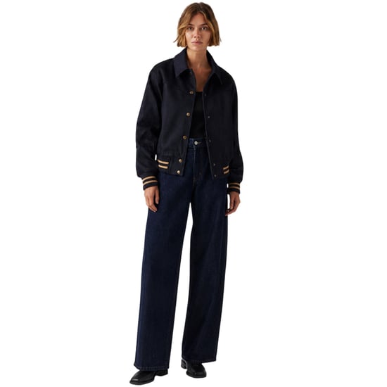 Levis - "Lennox" Varsity-Jacke (US-College-Stil) für Damen, Front Knopfleiste (Blau) - Image 4