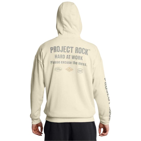Under Armour - "Project Rock" Hoodie mit durchgehendem Reißverschluss für Herren, leger (Braun) - Image 4