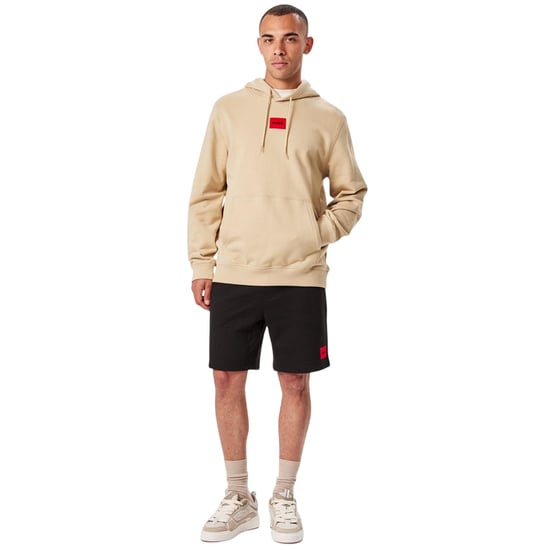 Hugo - Hoodie zum Überziehen für Herren, Baumwollmischung (Beige) - Image 1