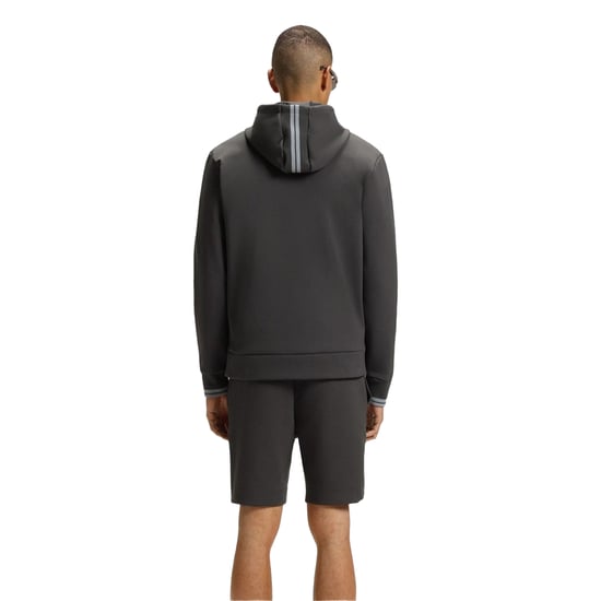 Boss - Hoodie mit durchgehendem Reißverschluss für Herren, Sport, Stretch (Dunkelgrau) - Image 3