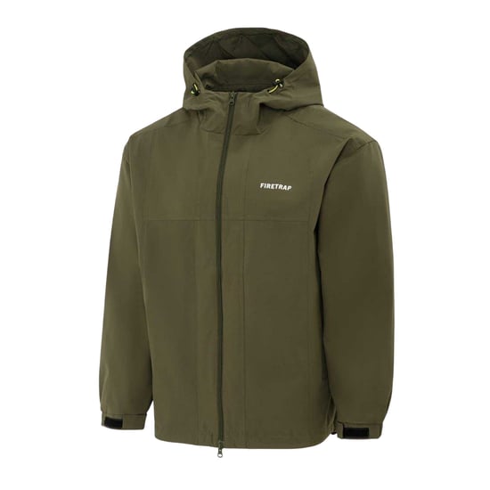 Firetrap - Kapuzenjacke für Herren, Leicht (Armee-Grün) - Image 3