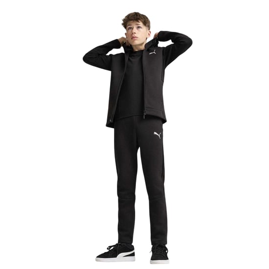 Puma - Hoodie mit durchgehendem Reißverschluss für Kinder (Schwarz) - Image 3