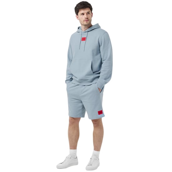 Hugo - Hoodie zum Überziehen für Herren, Baumwollmischung (Blau) - Image 1