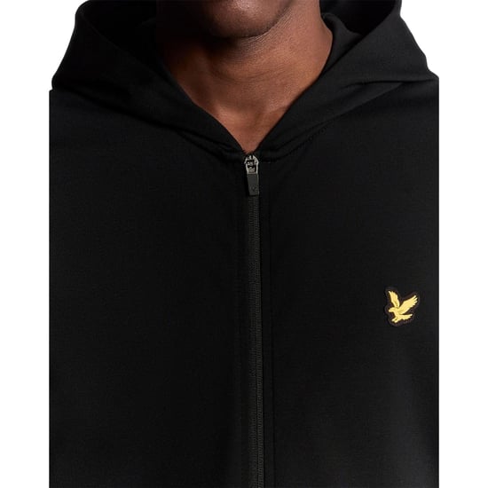 Lyle & Scott - Hoodie mit durchgehendem Reißverschluss für Herren, Fleece (Samtschwarz) - Image 3