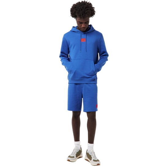 Hugo - Hoodie zum Überziehen für Herren, Baumwollmischung (Dunkelblau) - Image 1