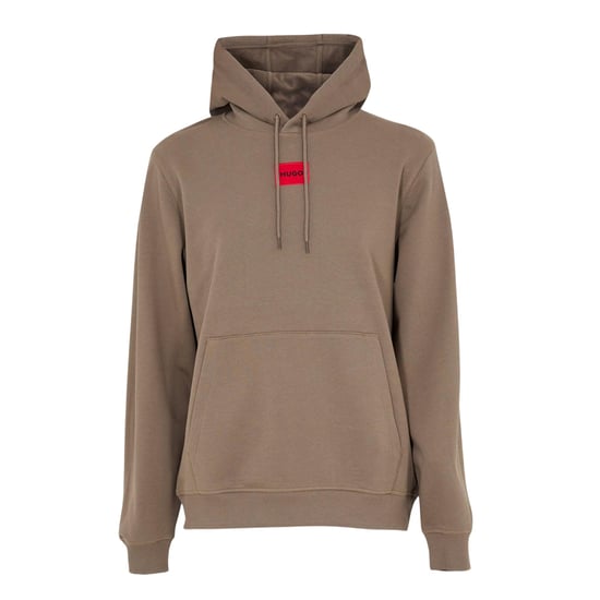 Hugo - Hoodie zum Überziehen für Herren, Baumwollmischung (Mittelgrau) - Image 3