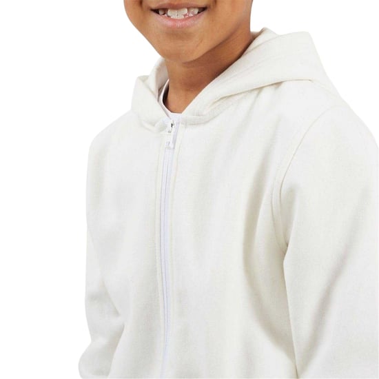 Brave Soul - Hoodie mit durchgehendem Reißverschluss für Jungen, Gerippter Ärmelaufschlag (Naturweiß) - Image 3