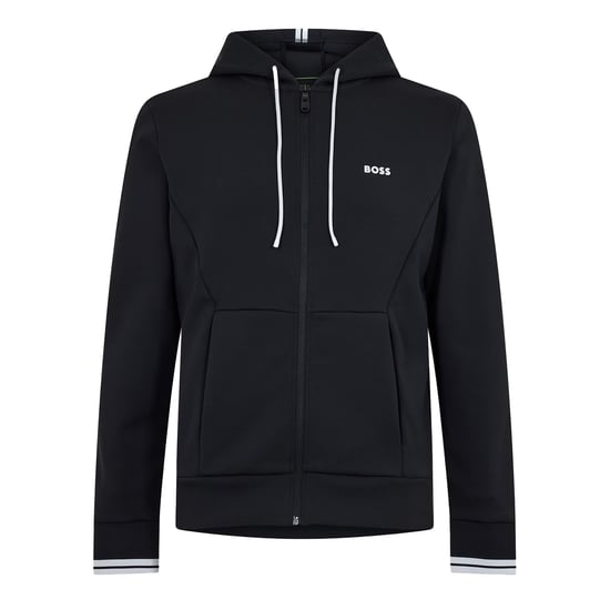 Boss - Hoodie mit durchgehendem Reißverschluss für Herren, Sport, Stretch (Schwarz) - Image 1