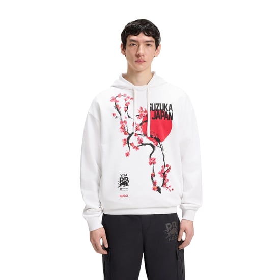 Hugo - Kapuze mit Kordelzug für Herren, Regulär, Langärmlig (Weiß) - Image 1