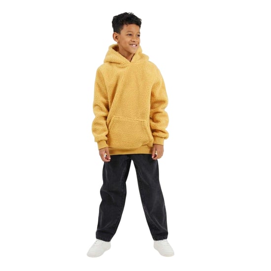 Brave Soul - Kapuzenpullover für Kinder, Kängurutasche (Senf) - Image 1