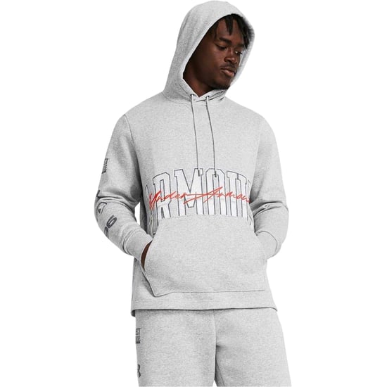 Under Armour - "Essential" Kapuzenpullover für Herren (Frostgrau) - Image 4