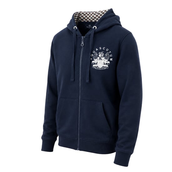 Aquascutum - Hoodie mit durchgehendem Reißverschluss für Herren, leger (Marine) - Image 3