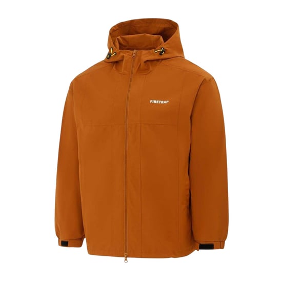 Firetrap - Kapuzenjacke für Herren, Leicht (Kaffeebraun) - Image 3