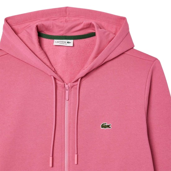 Lacoste - Hoodie mit durchgehendem Reißverschluss für Herren, Jerseyware (Pink) - Image 3