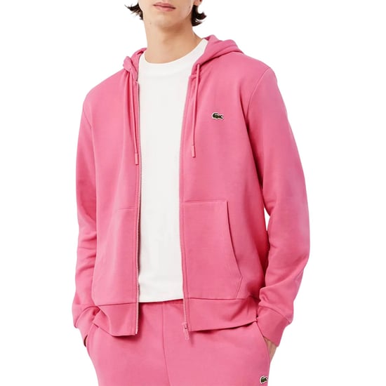 Lacoste - Hoodie mit durchgehendem Reißverschluss für Herren, Jerseyware (Pink) - Image 4