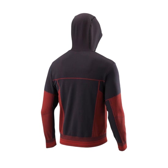 Wilson - "Rush" Hoodie mit durchgehendem Reißverschluss für Herren (Schwarz/Rot) - Image 2