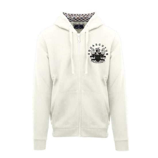 Aquascutum - Hoodie mit durchgehendem Reißverschluss für Herren, leger (Butterfarben) - Image 1