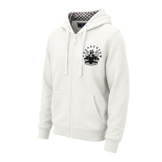 Aquascutum - Hoodie mit durchgehendem Reißverschluss für Herren, leger (Butterfarben) - Image 3