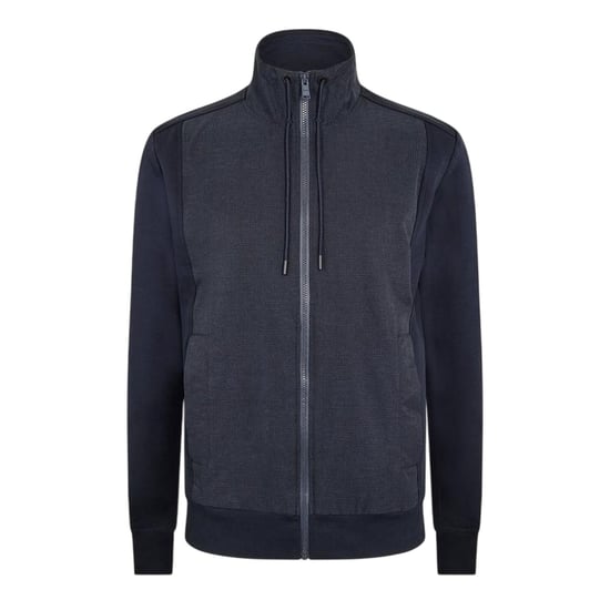 Boss - "Shepherd" Sweatshirt für Herren, Durchgehender Reißverschluss, gewebter Stoff (Dunkelblau) - Image 1