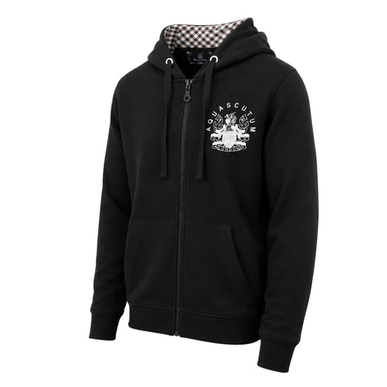 Aquascutum - Hoodie mit durchgehendem Reißverschluss für Herren, leger (Schwarz) - Image 3