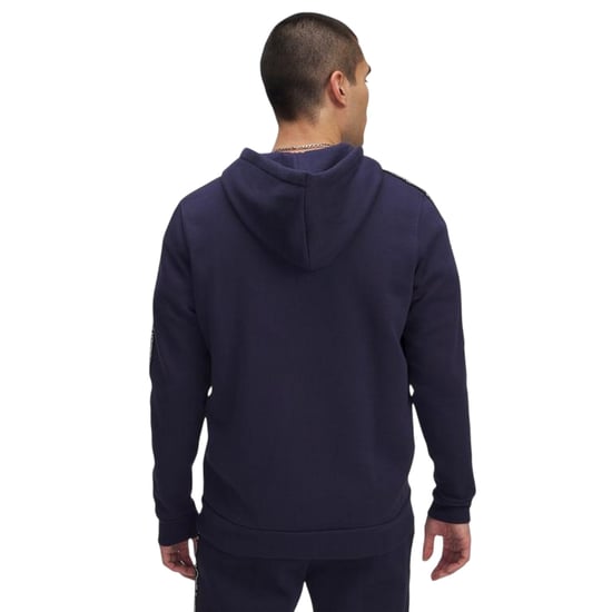 Under Armour - Hoodie mit durchgehendem Reißverschluss für Herren, Fleece, Ärmel mit Streifen (Mitternachtsblau/Weiß) - Image 2
