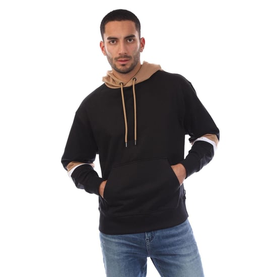 Boss - "Sullivan 20" Kapuze mit Kordelzug für Herren, Übergroß (Schwarz) - Image 1