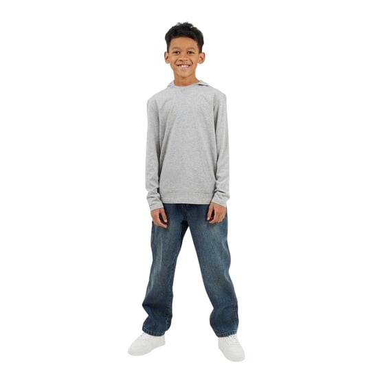 Brave Soul - Kapuzenpullover für Jungen, angesetzte Ärmel (Hellgrau) - Image 4