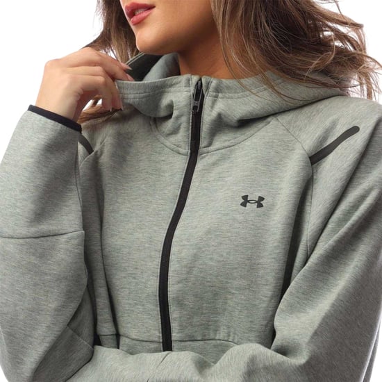 Under Armour - Hoodie mit durchgehendem Reißverschluss für Damen, Fleece (Grün) - Image 3
