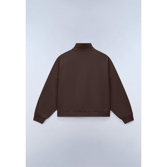 Napapijri - "Almas" Sweatshirt für Damen, mit kurzem Reißverschluss (Braun) - Image 2