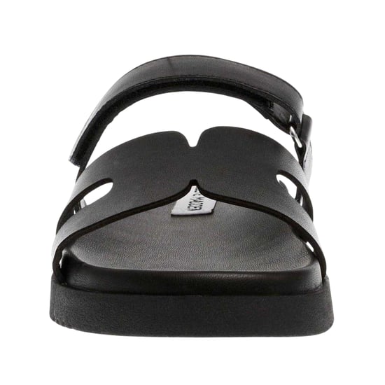 Steve Madden - "Missile-E" Pantoffeln für Kinder, Leder, flach geformter Absatz (Schwarz) - Image 4