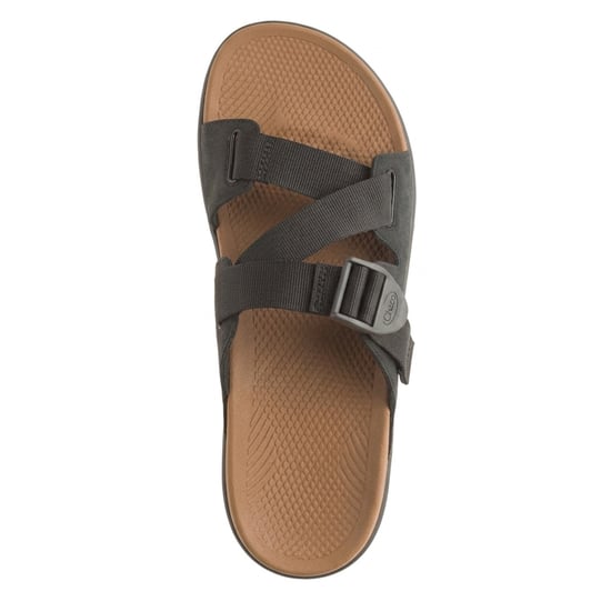 Chaco - "Lowdown" Pantoffeln für Herren, Leder, Open Toe, flach geformter Absatz (Schwarz) - Image 2