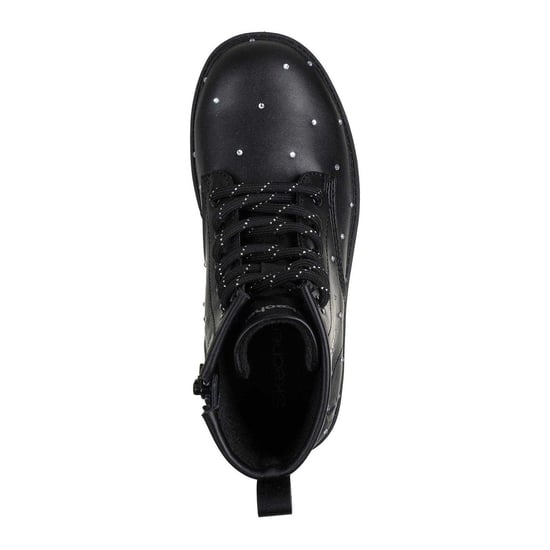 Skechers - Strass Stiefeletten für Mädchen, Plattform-Absatz (Schwarz) - Image 3