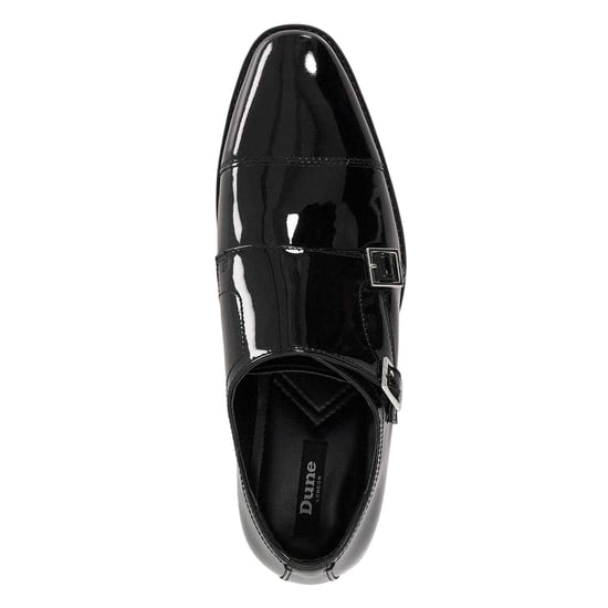 Dune London - "Lo Steff" Schuhe für Herren, Leder, Doppelter Monkstrap (Schwarz) - Image 4