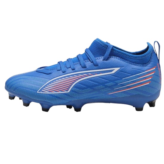 Puma - "Ultra 5 Match" Fußballschuhe mit festem Boden für Kinder (Blau/Weiß) - Image 2