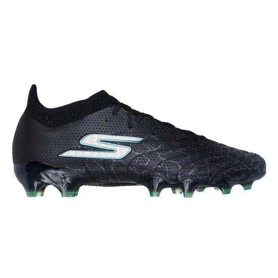 Skechers - "Elite" Gekrachtes Eis Fußballschuhe mit festem Boden für Herren (Schwarz/Silber) - Image 1