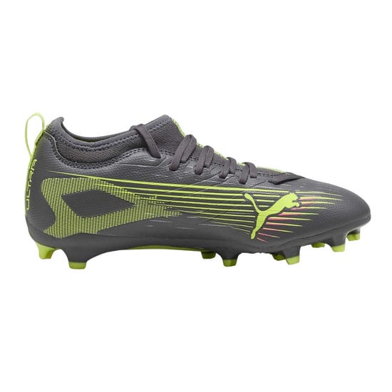 Puma - "Ultra Match" Fußballschuhe mit festem Boden für Kinder (Mattiertes Silber) - Image 1
