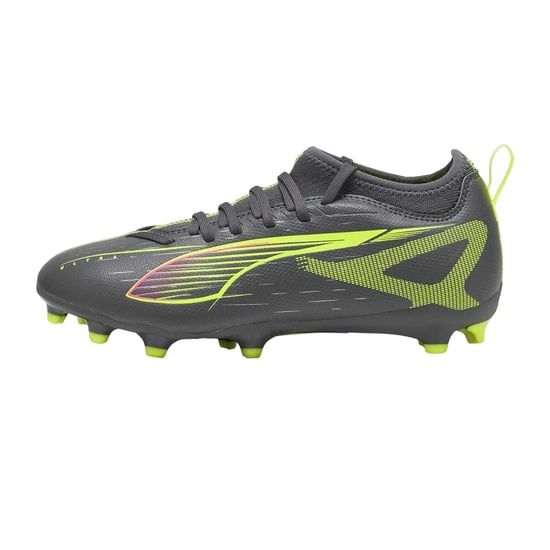 Puma - "Ultra Match" Fußballschuhe mit festem Boden für Kinder (Mattiertes Silber) - Image 2