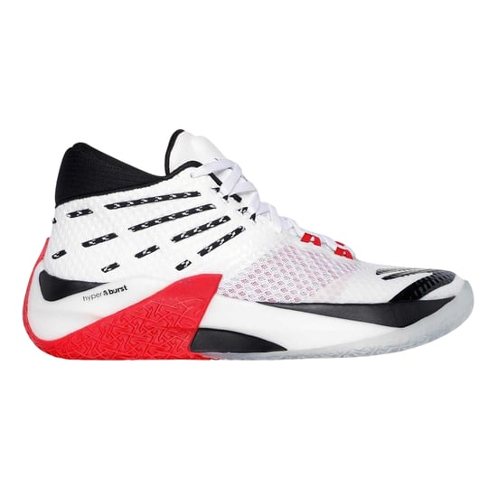 Skechers - Basketball Schuhe für Herren, Netzmaterial (Weiß/Schwarz) - Image 1