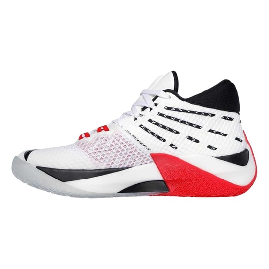 Skechers - Basketball Schuhe für Herren, Netzmaterial (Weiß/Schwarz) - Image 2