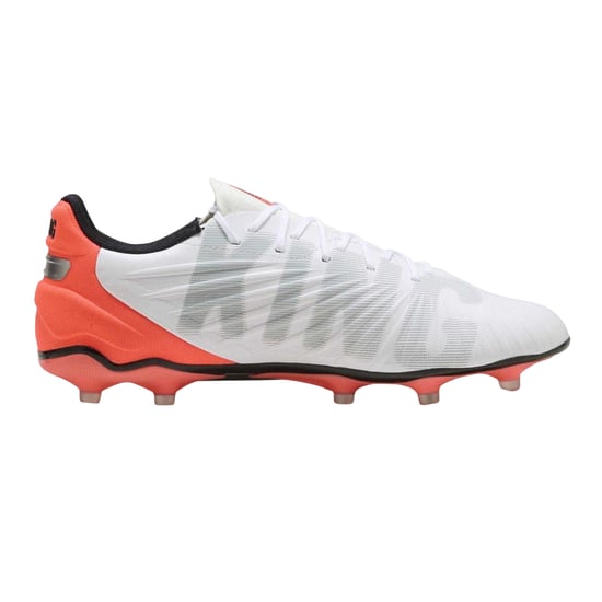 Puma - "King Match" Fußballschuhe mit festem Boden für Herren (Weiß/Rot) - Image 1