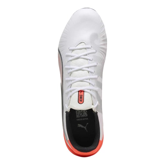 Puma - "King Match" Fußballschuhe mit festem Boden für Herren (Weiß/Rot) - Image 4