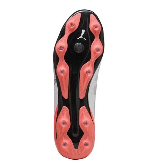 Puma - "King Match" Fußballschuhe mit festem Boden für Herren (Weiß/Rot) - Image 5