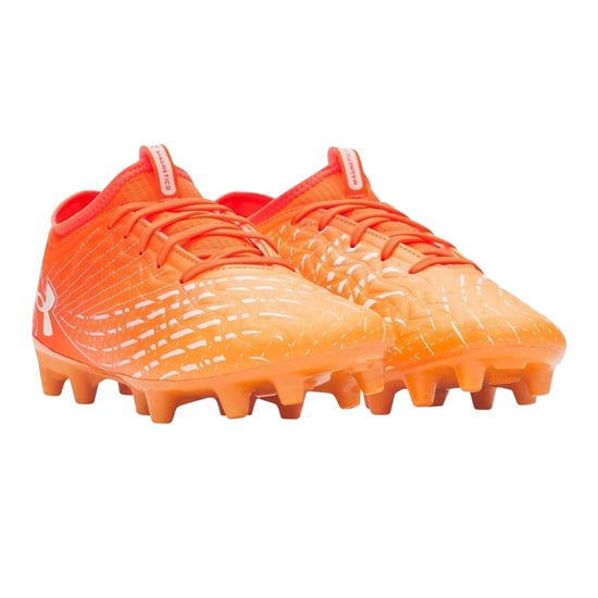 Under Armour - "Magnetico Select 5" Fußballschuhe mit festem Boden für Herren (Orange/Weiß) - Image 5