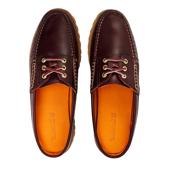 Timberland - "Vibram" Mules für Herren, Leder, Mokassin-Spitze (Burgunderrot) - Image 3