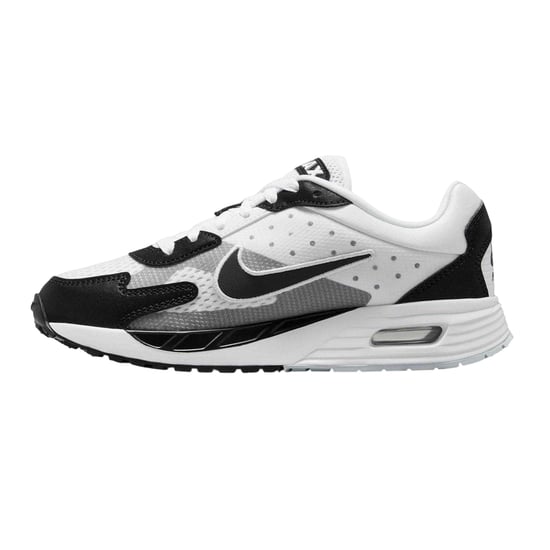 Nike - "Air Max" Sneaker für Kinder, Leder, Zum Schnüren (Weiß/Schwarz/Violett) - Image 3