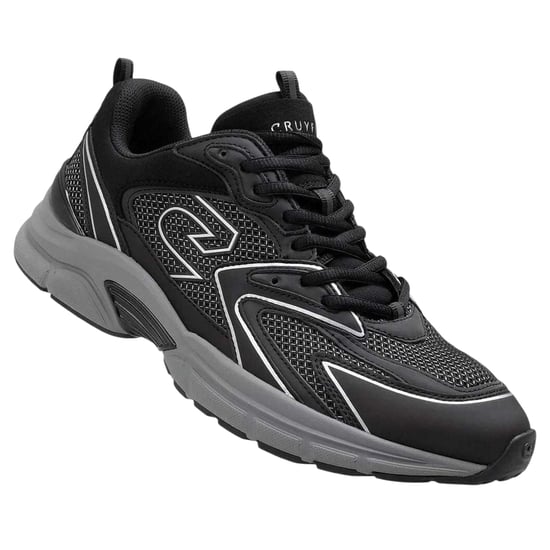 Cruyff - "Scorpius" Logo Sneaker für Herren, Niedrig geschnitten (Schwarz/Grau) - Image 3