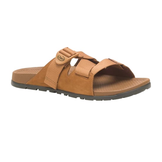 Chaco - "Lowdown" Pantoffeln für Herren, Leder, flach geformter Absatz (Toffee Pink) - Image 1